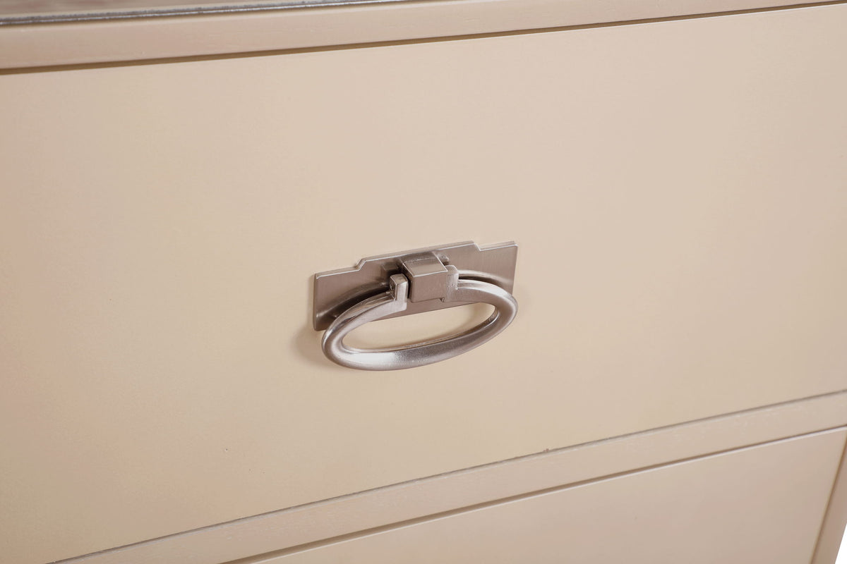 Nightstand With Versatility - Pearl