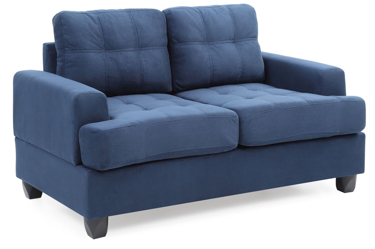 Stylish Transitional Loveseat For Two
