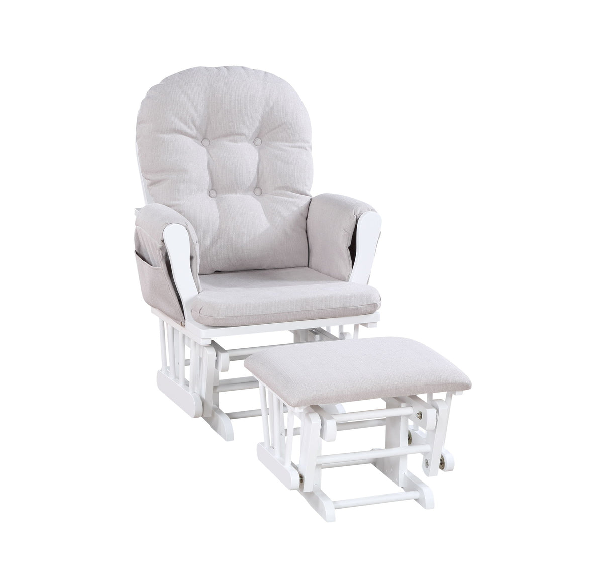 Mason - Glider And Ottoman - Gray