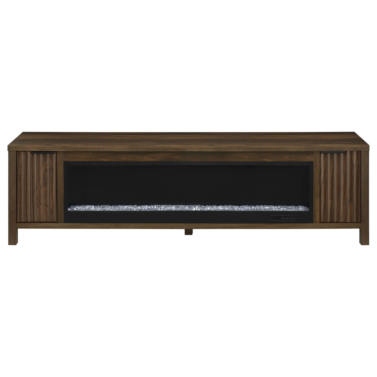 Alamitos - Electric Fireplace TV Stand With Flame Visualizer - Pine Wood
