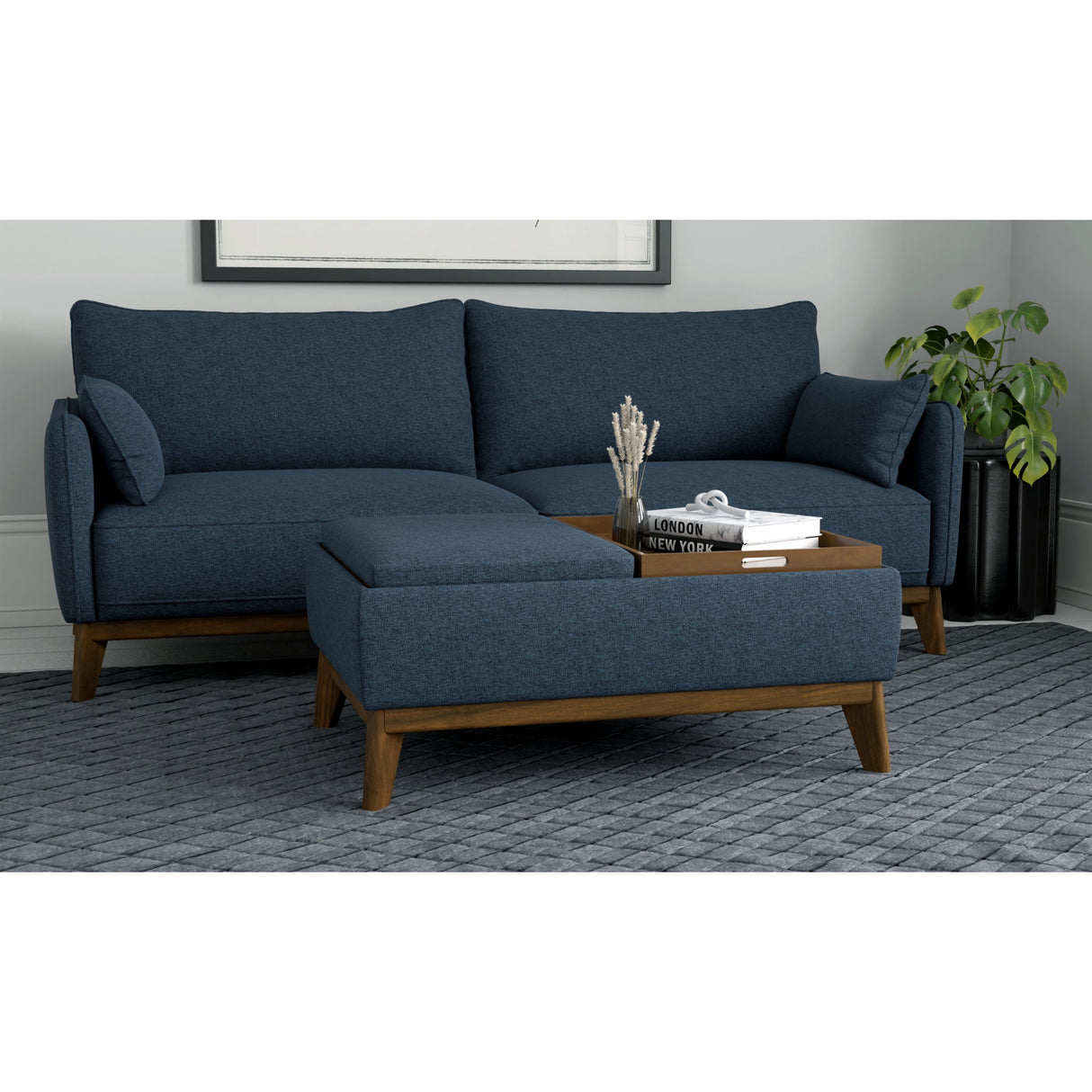 Reversible Tray Ottoman