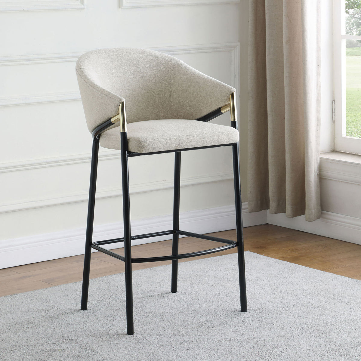 Sloped Arm Bar Stools (Set of 2)