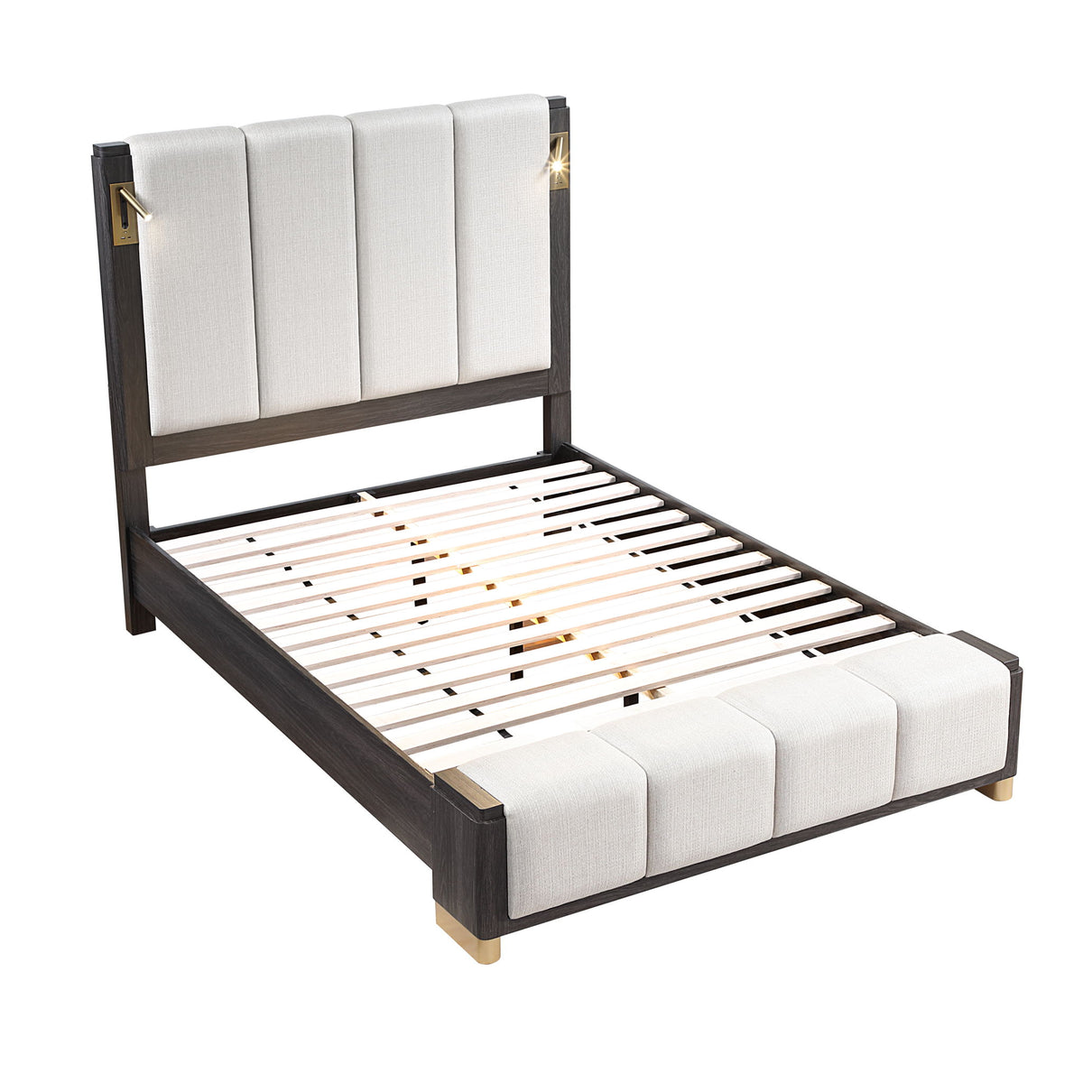 Clifton - Queen Bed Made With Upholstered Headboard And Footboard - Espresso