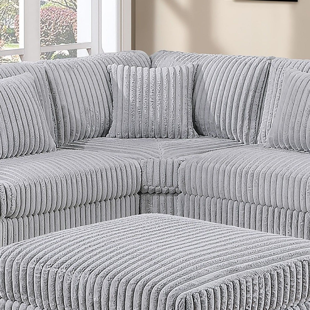 Corner Wedge Chair With Pillow, Living Room Furniture