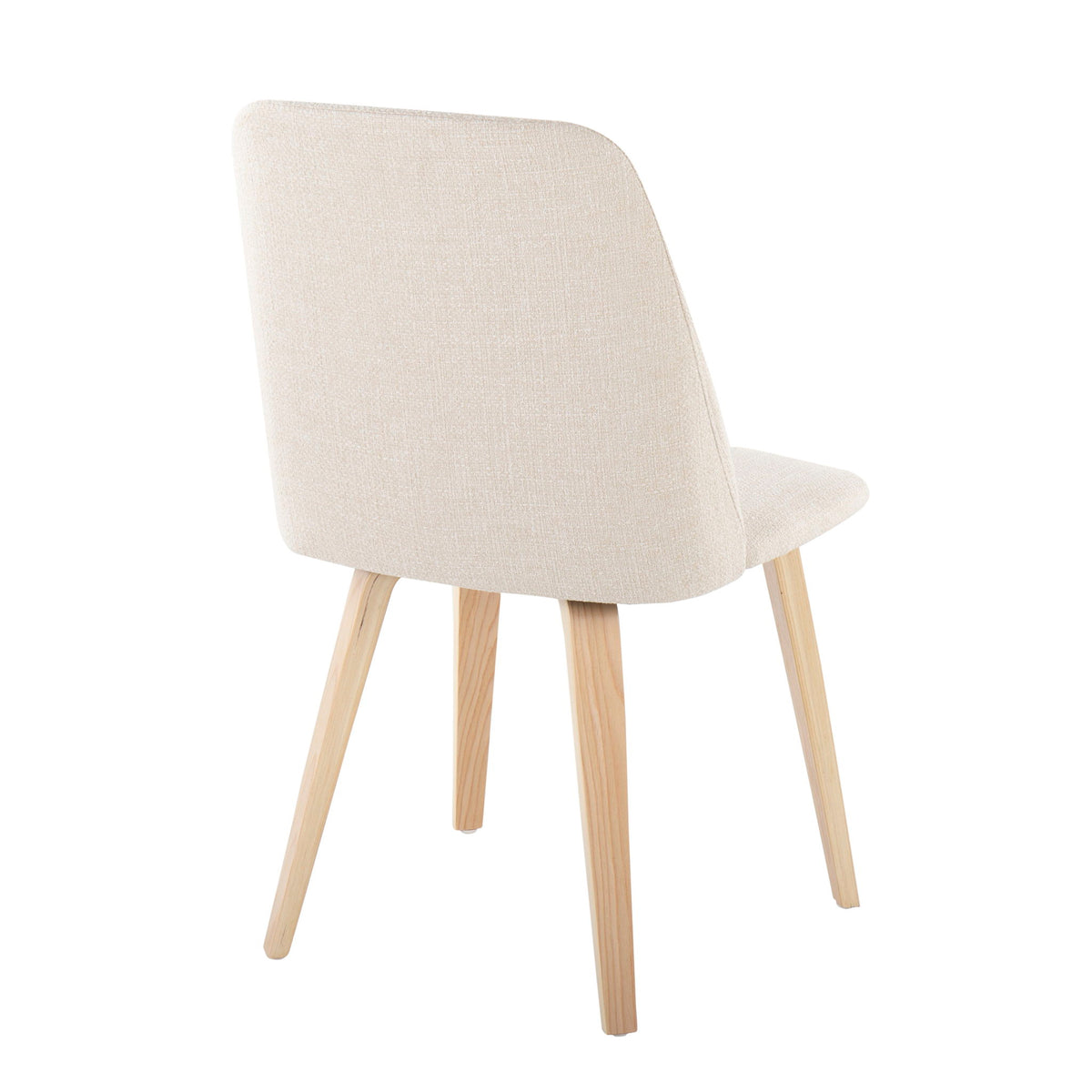 Toriano - Contemporary Dining Chair (Set of 2) - Natural / Cream