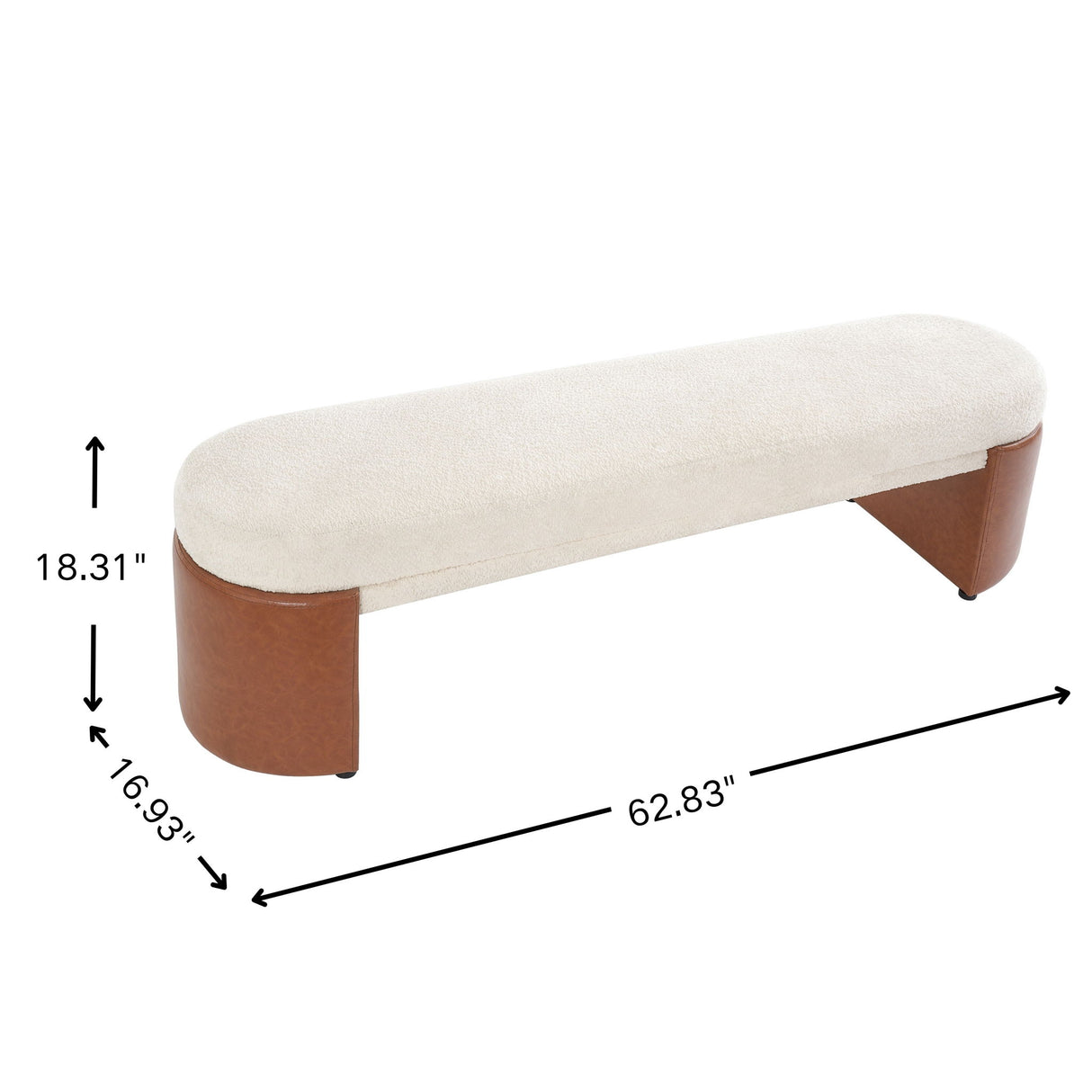 Upholstered Indoor Dining Bench