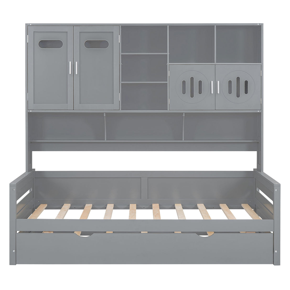 Daybed & All-In-One Cabinet And Shelf
