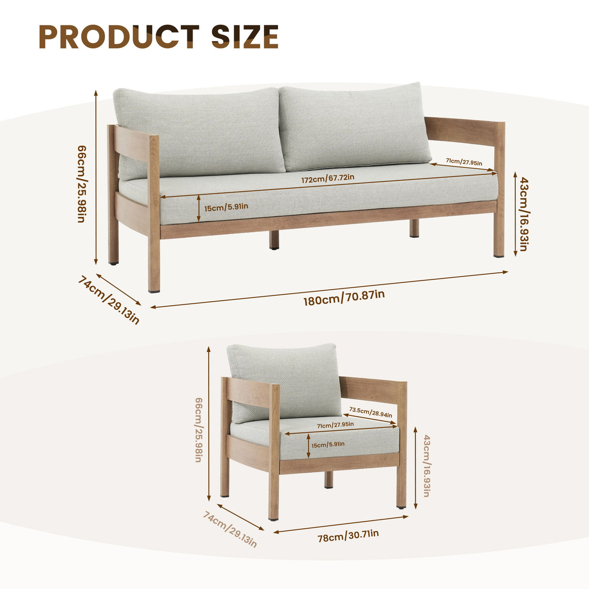 Outdoor Sofa Set For Patio