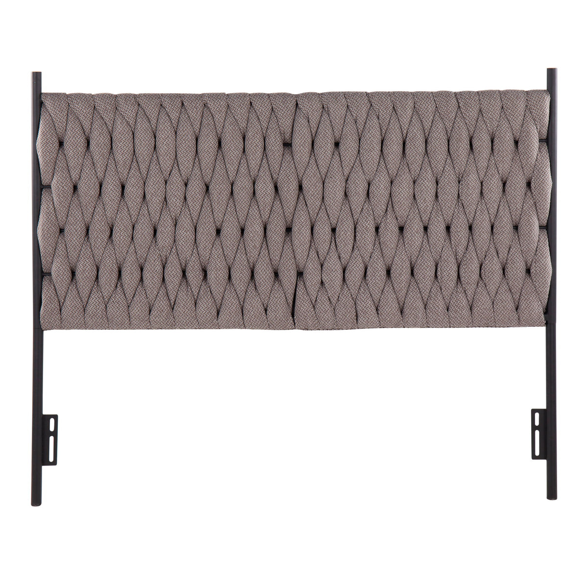 Braided Matisse - Queen Size Headboard - Gray