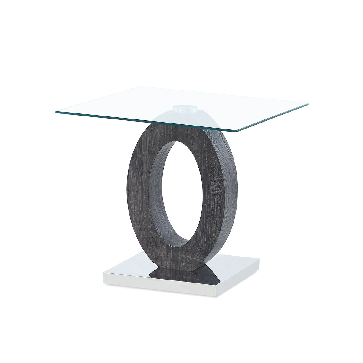 End Table - Brown White