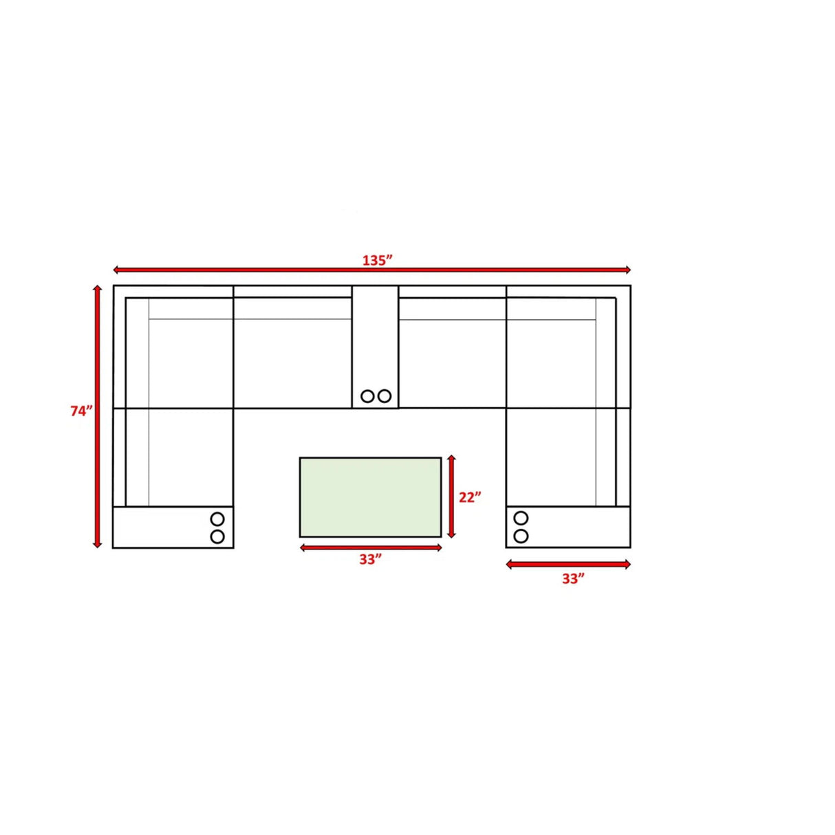 Outdoor Seating Group For 4 With Cushions, - Gray Mix