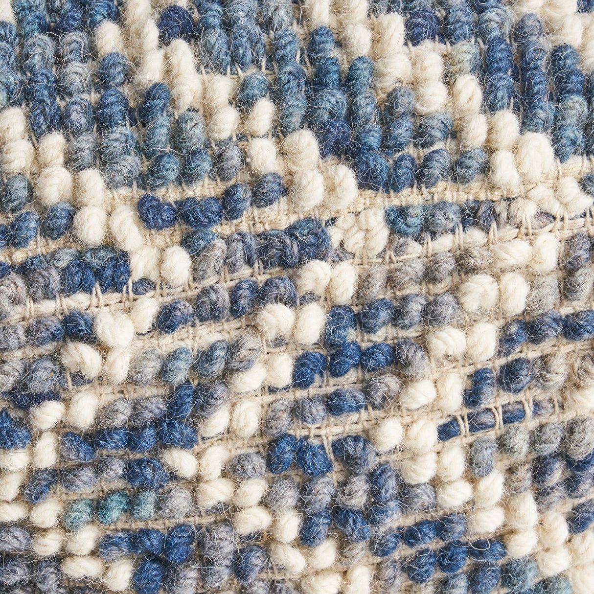 Alina - Wool And Cotton Pouf - Natural