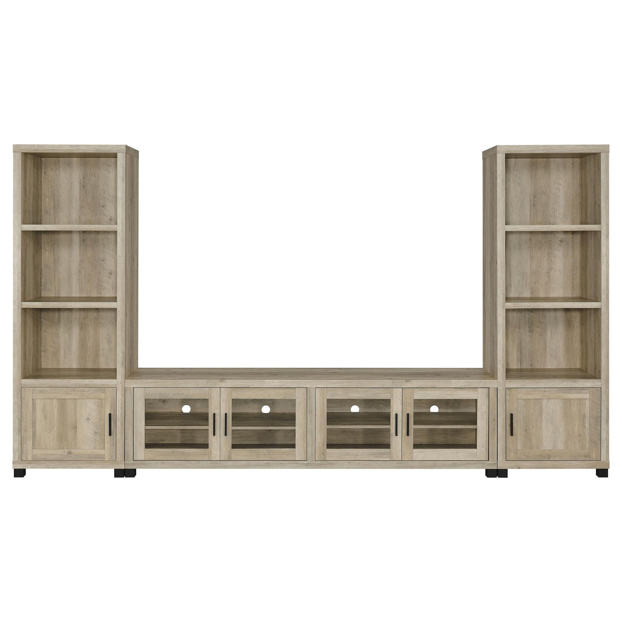 Heron - 3 Piece Entertainment Center With Adjustable Shelving