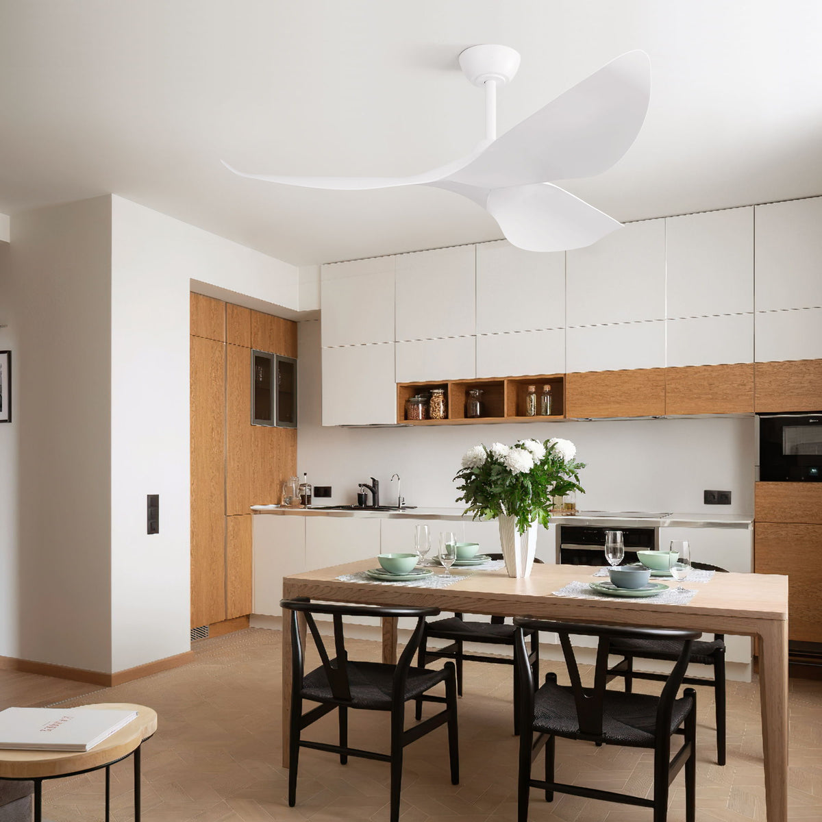 38" Ceiling Fan Without Light With DC Motor And Remote Control