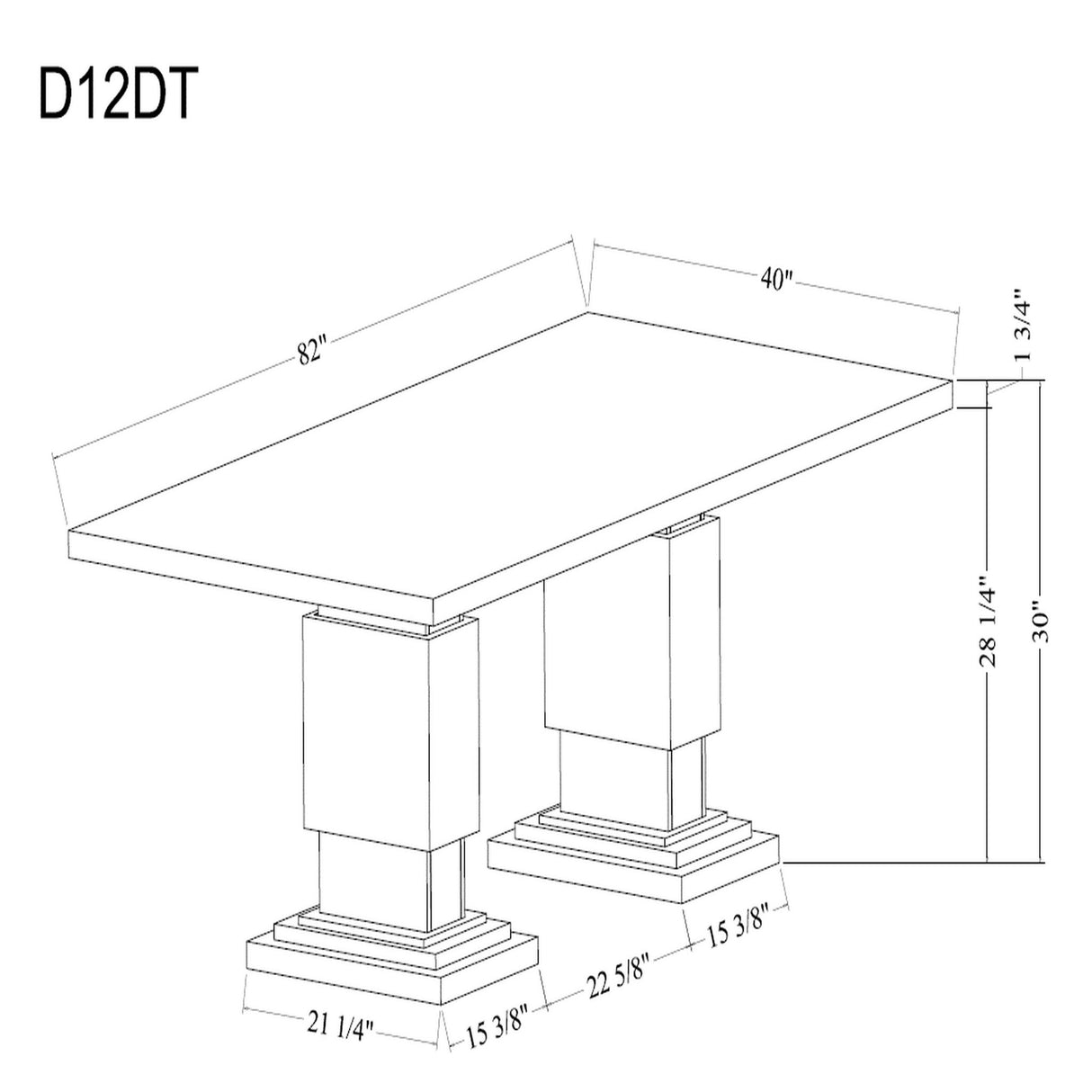 Stacey - Dining Table & Pedestal Base