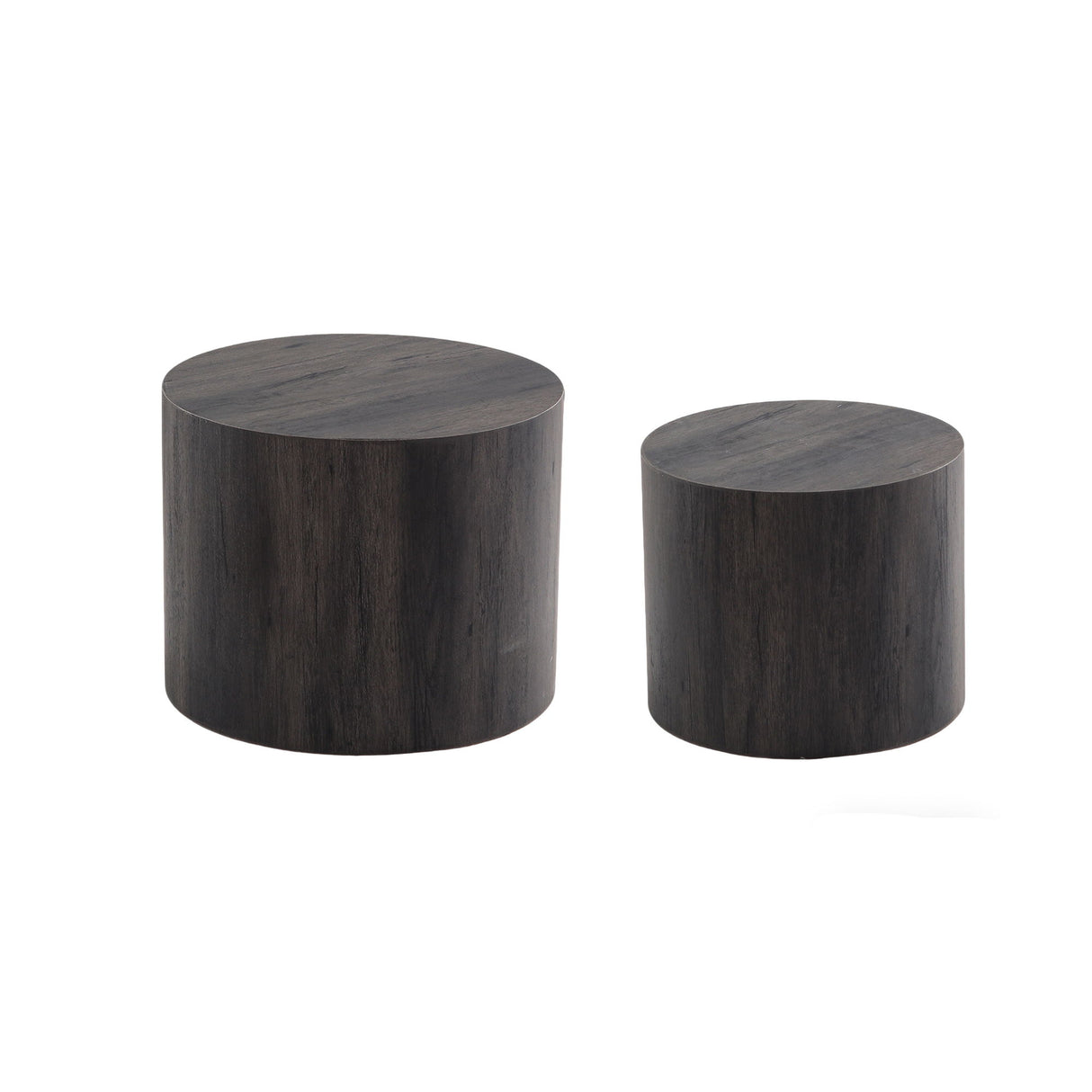 Modern Round Nesting Coffee Table (Set of 2)