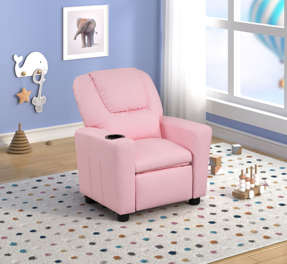 Marisa - Kids Recliner Chair With Cupholder