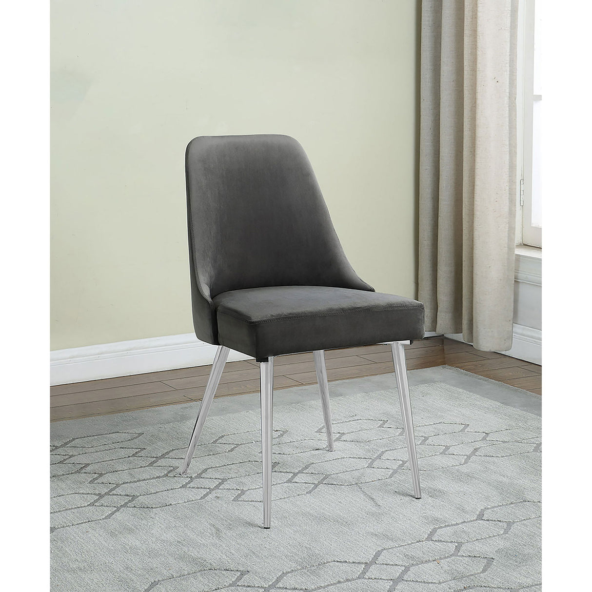 Side Chairs Upholstered With Tapered Legs (Set of 2)