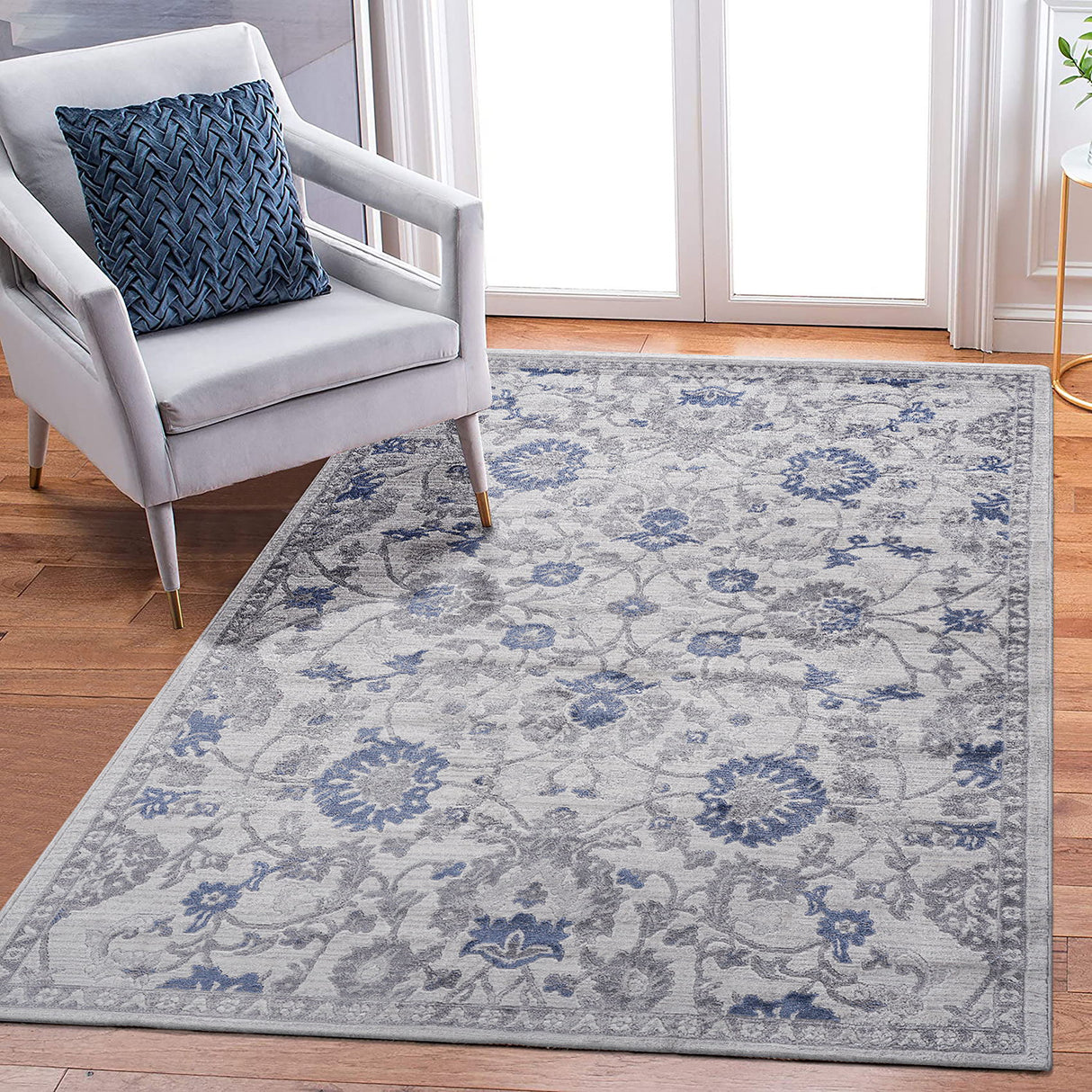 Marfi - 5' X 7' Oriental Area Rug - Blue