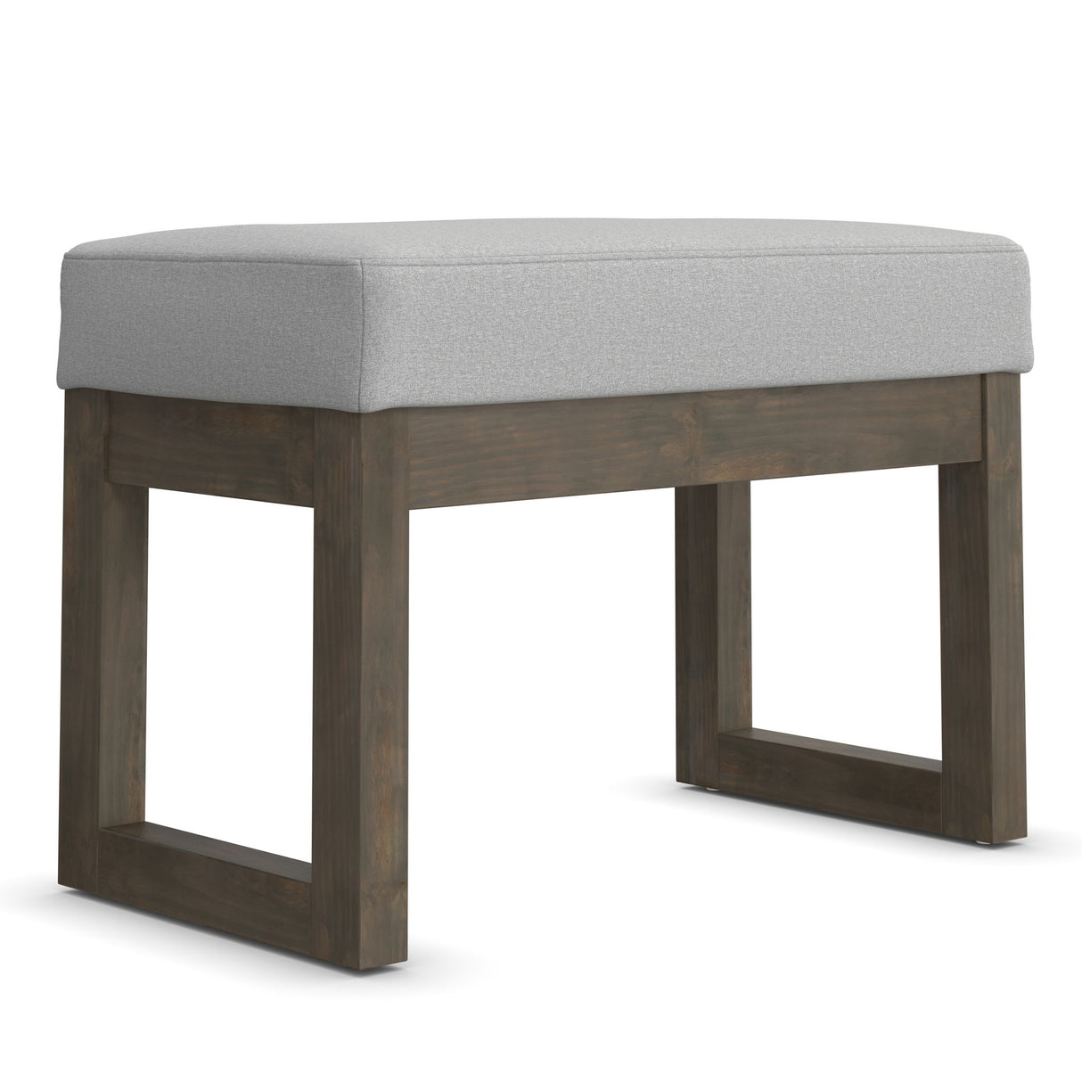 Milltown - Small Ottoman Bench - Stone Gray