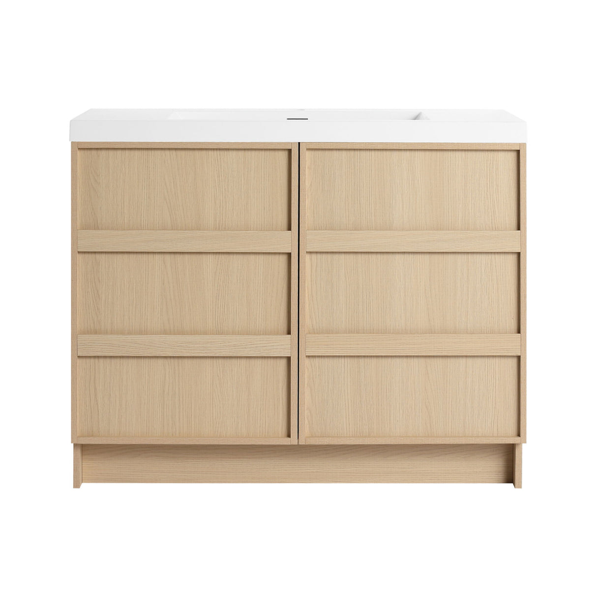 Freestanding Bathroom Vanity With Sink & 2 Soft Close Cabinet Doors