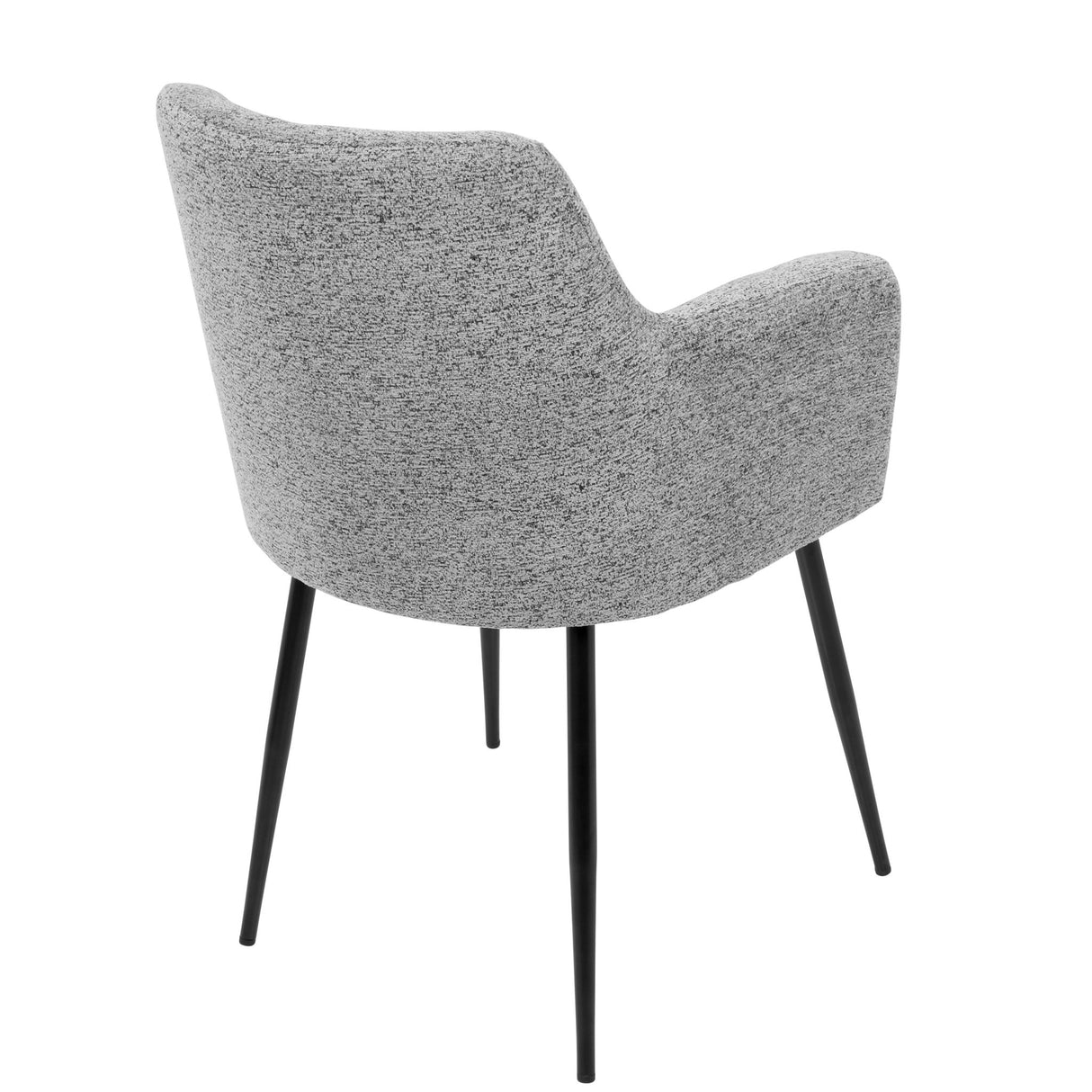 Andrew - Contemporary Dining / Chair (Set of 2) - Gray - Fabric