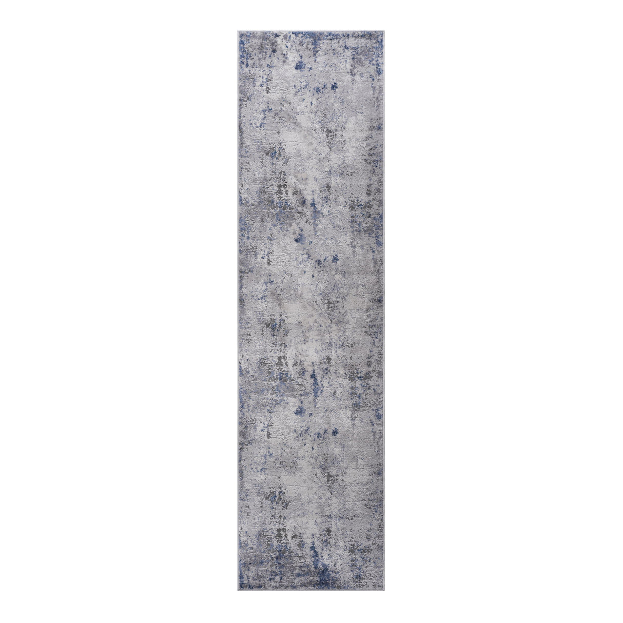 Marfi - 2' X 8' Abstract Runner Rug - Silver
