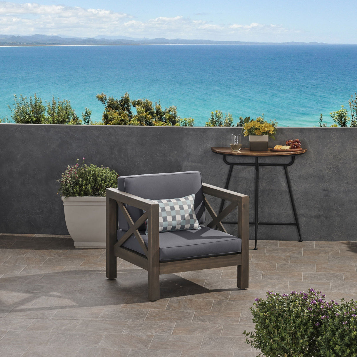 Brava - Mid - Century Modern Club Chair With Water Resistant Cushions
