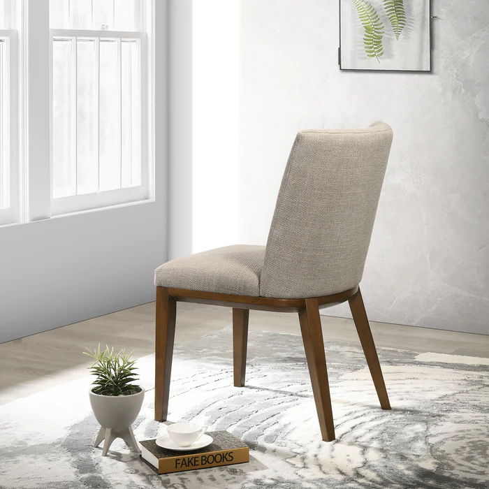 Elmwood - Dining Chair (Set of 2) - Beige / Brown / Cream