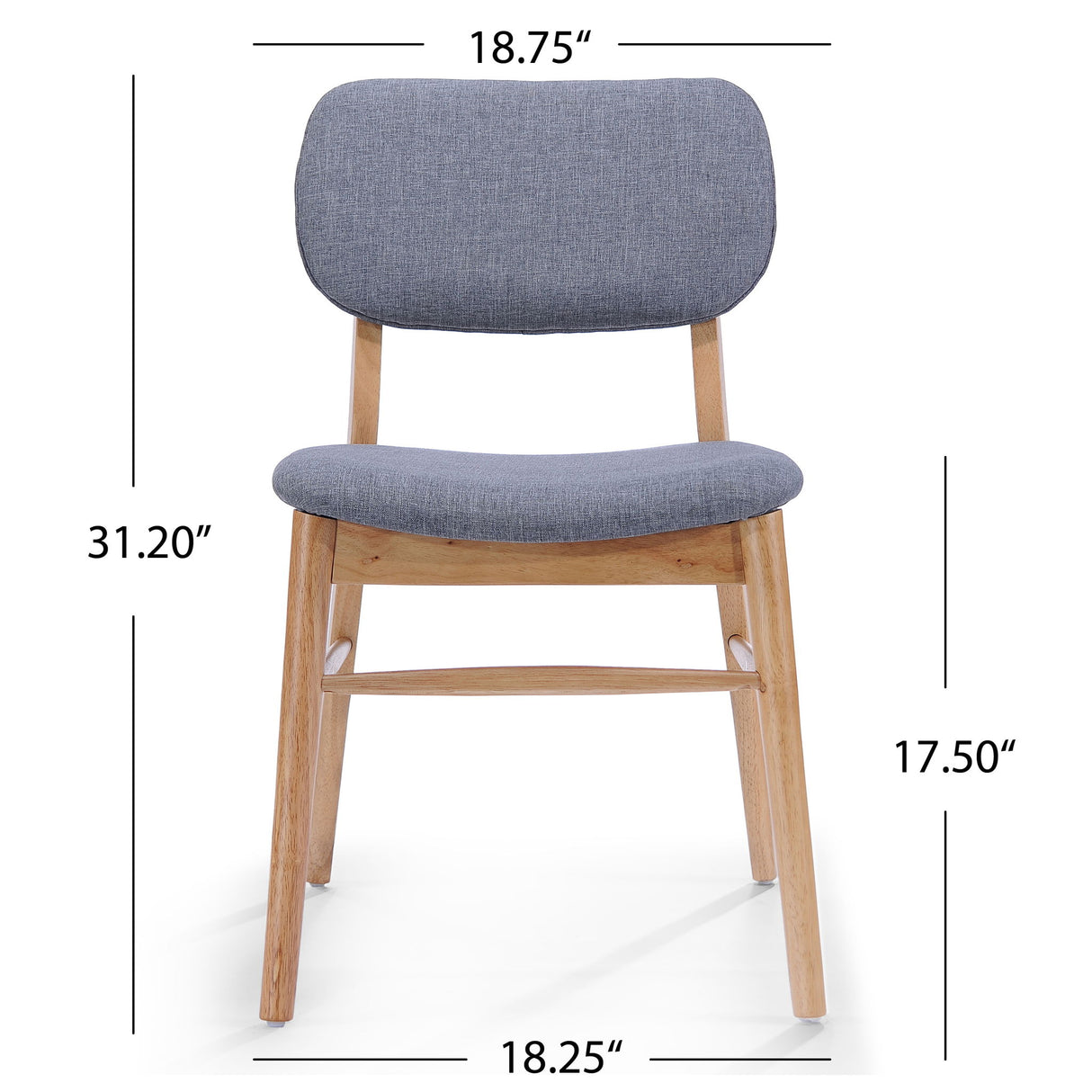 Dining Chair (Set of 2) - Natural / Gray