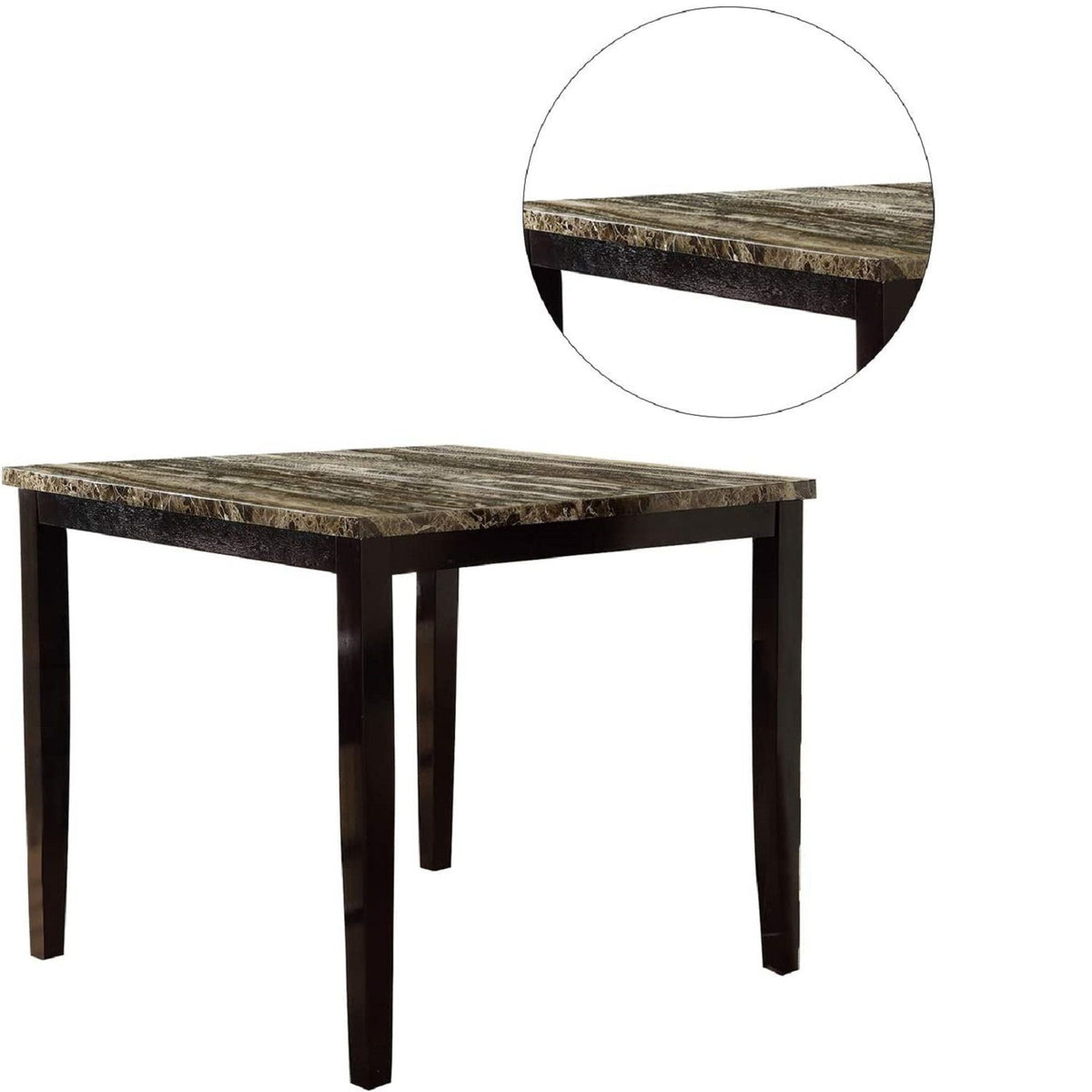 Square Dining Table - Brown