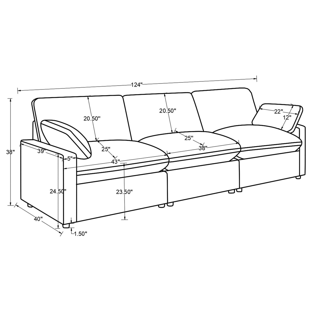 Hollander - Modular Power Reclining Sofa - Gray