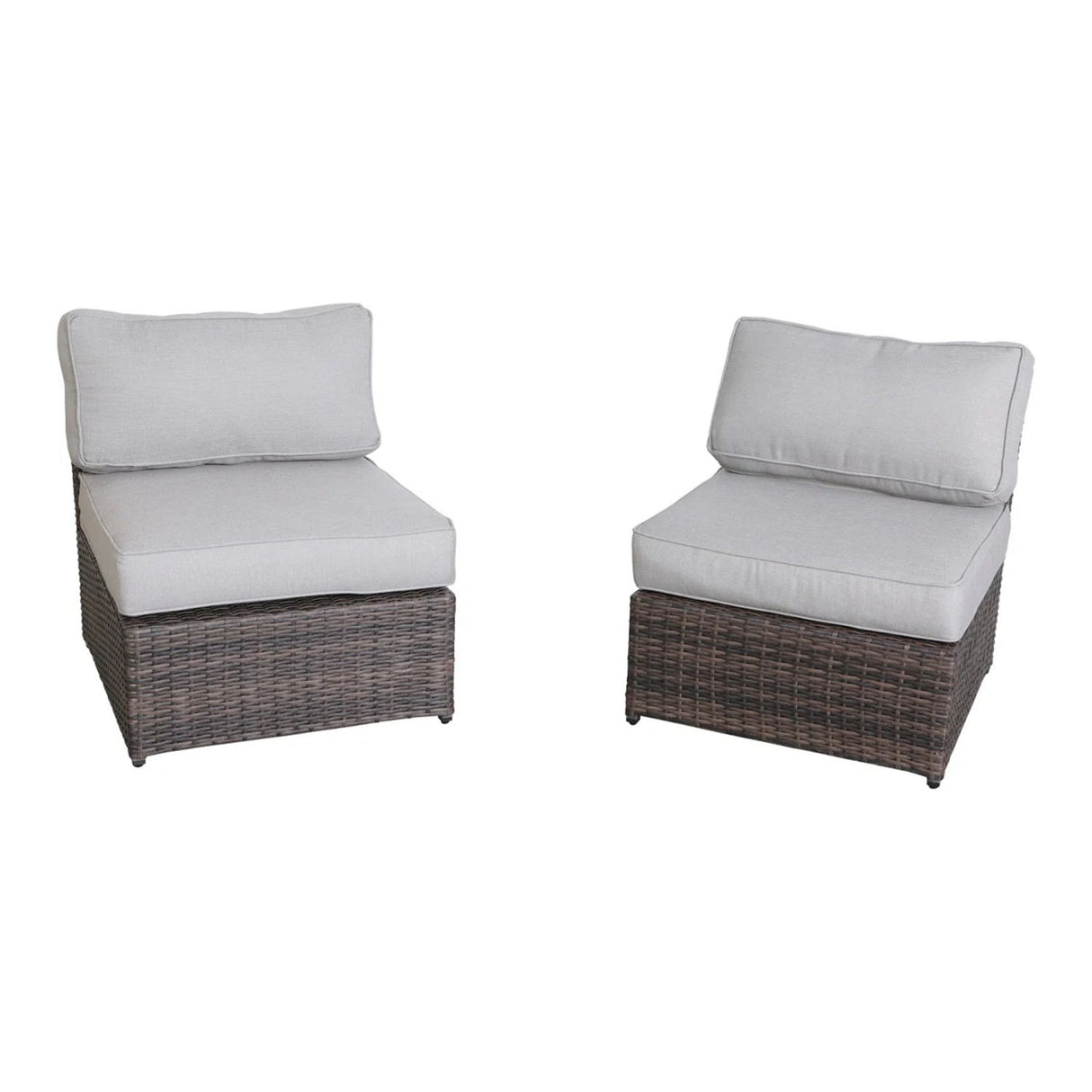 Handcrafted 4 Person Outdoor Seating Group With Plush Cushions - Espresso