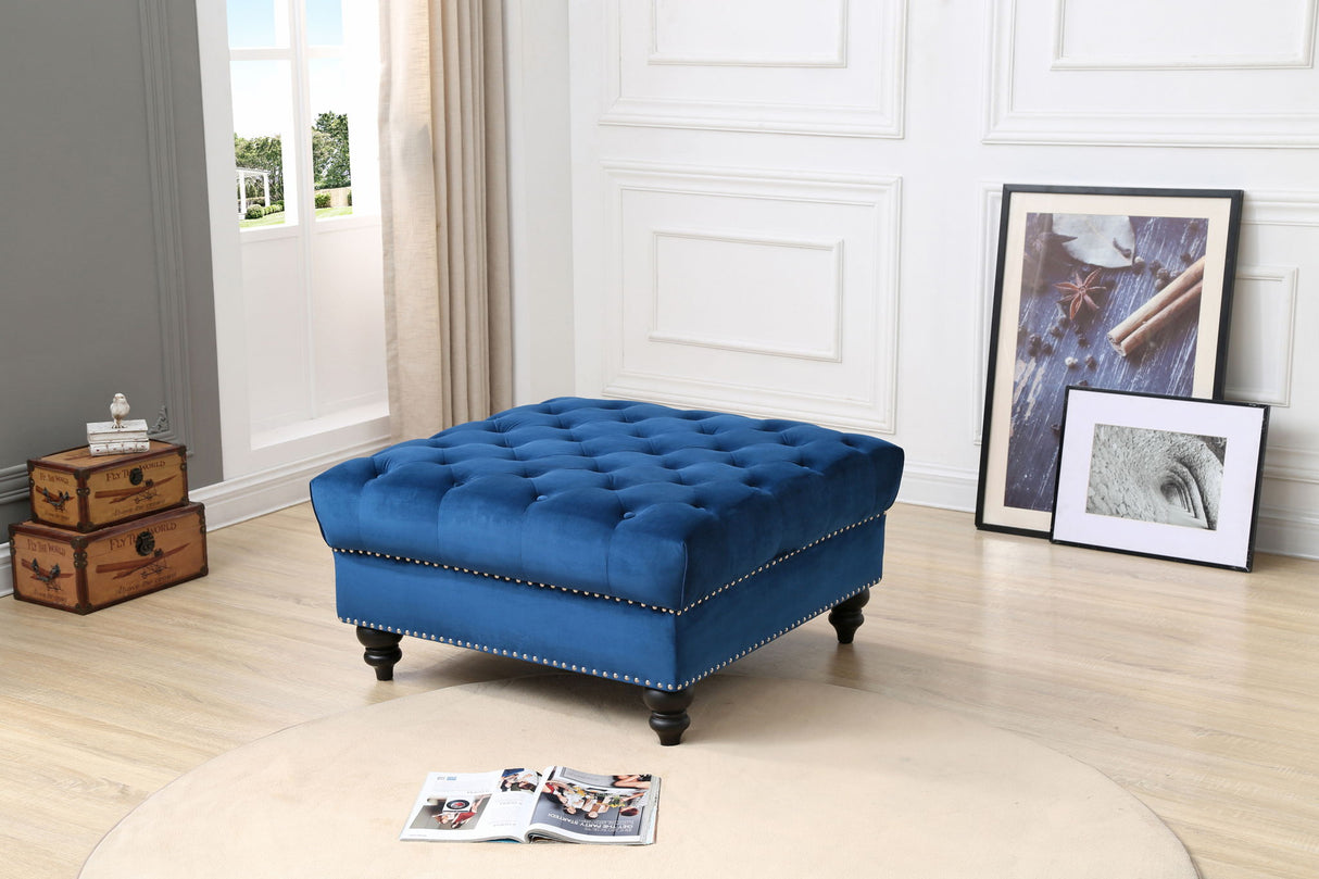Ottoman - Navy Blue