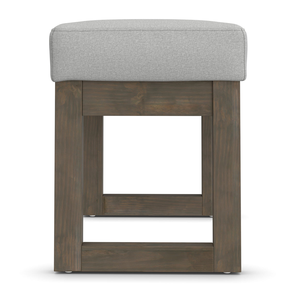 Milltown - Small Ottoman Bench - Stone Gray