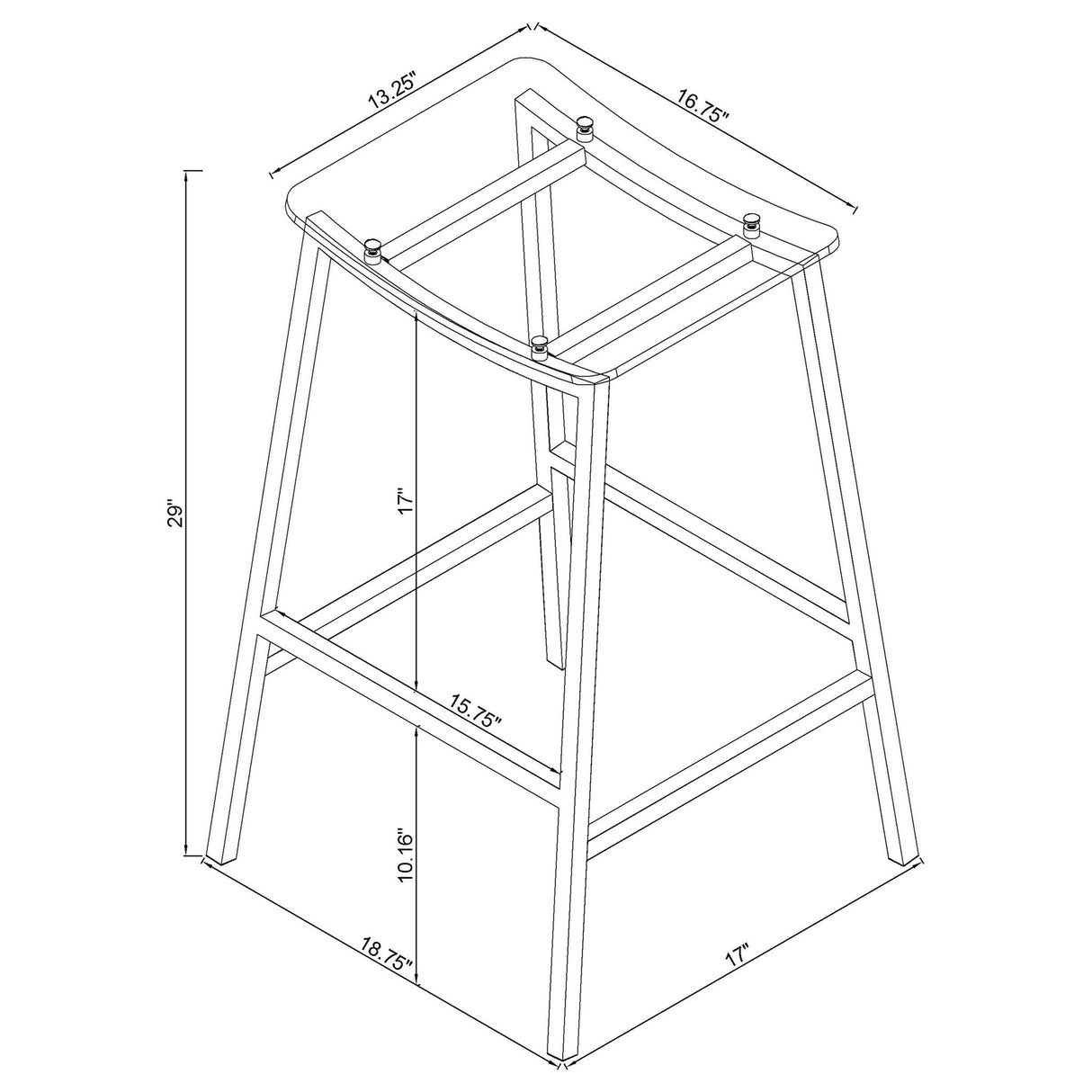 Staten - Backless Stool (Set of 2)