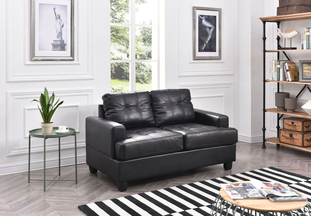 Stylish Transitional Loveseat For Two
