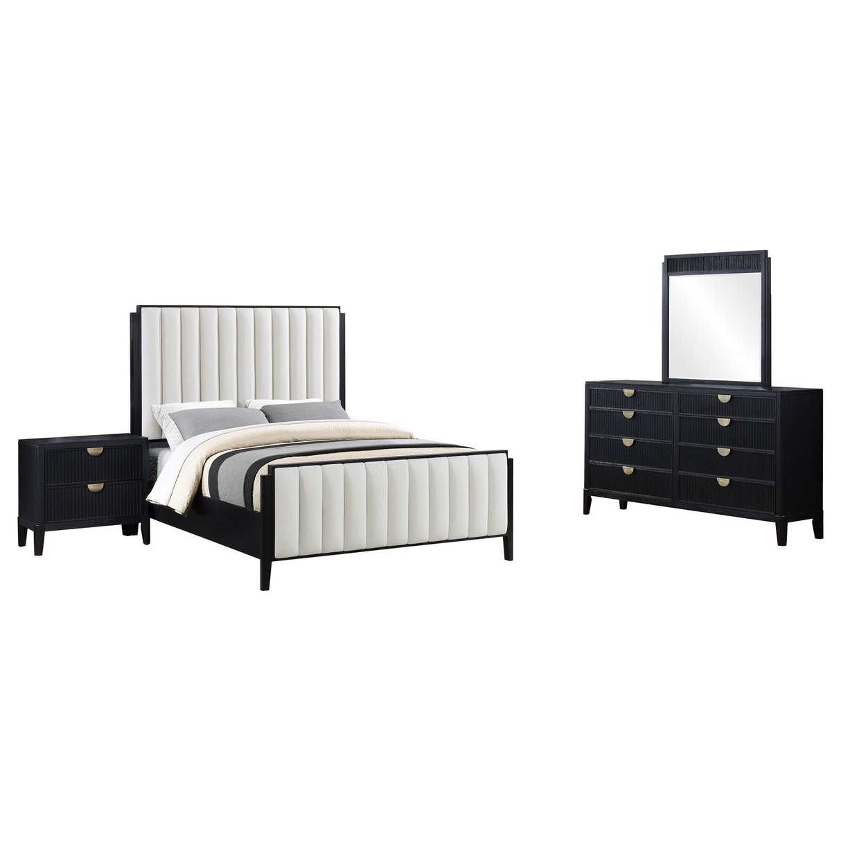 Ennis - Bedroom Set With Tufted Headboard