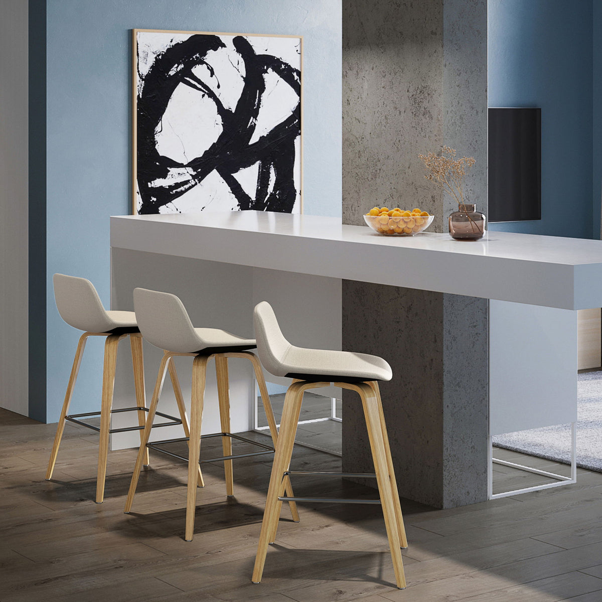 Randolph - Counter / Bar Stool (Set of 2) - Gray