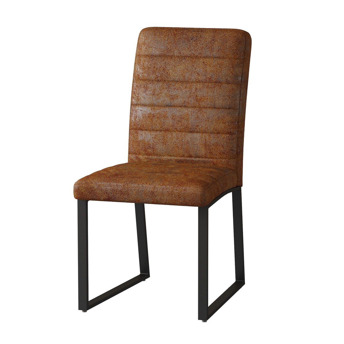 Oversized Dining Chairs (Set of 4) - Brown / Black