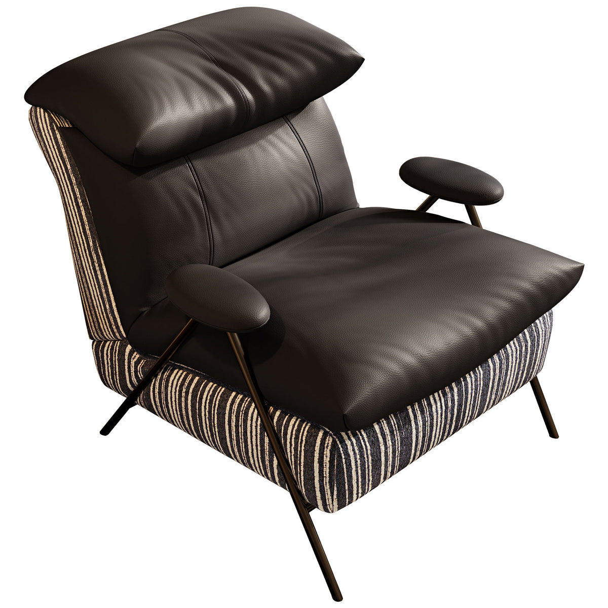 Lounge Single Chair - Black