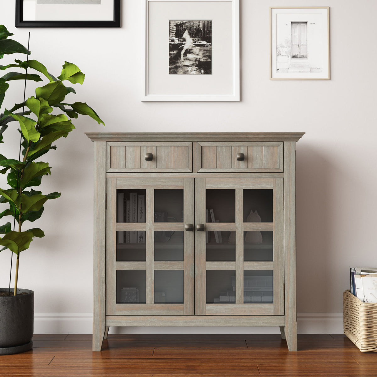 Acadian - Entryway Storage Cabinet - Light Brown