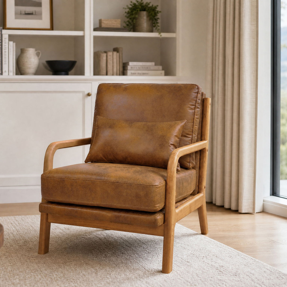Lounge Chair - Light Brown