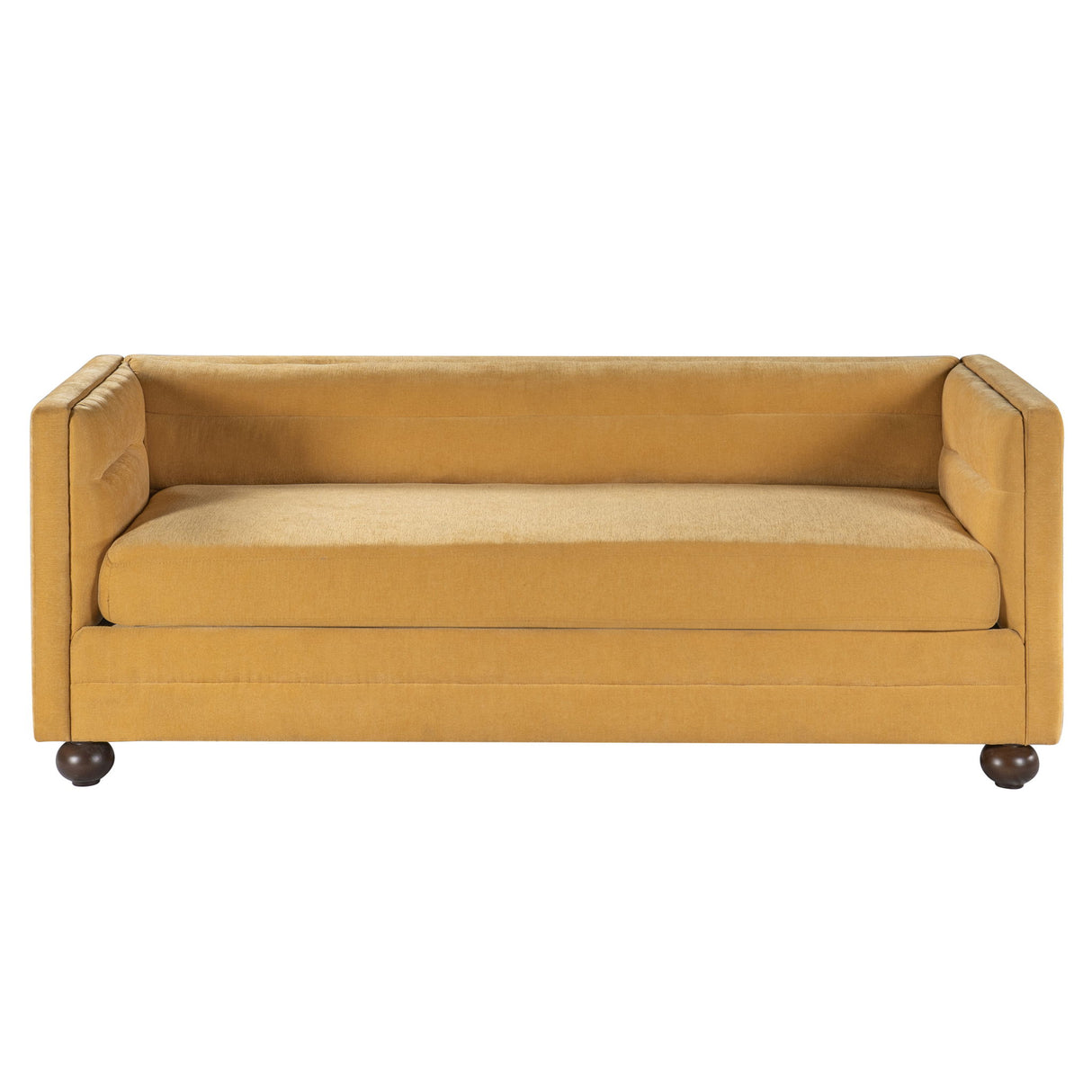 3 Seater Sofa Upholstery With Square Arms, Living Room Couch