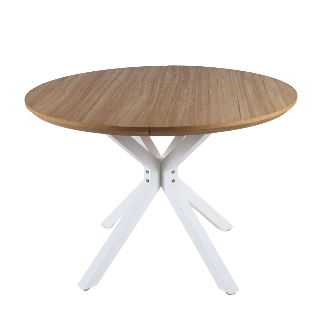 Pedestal Table For Living Room - White / Light Oak