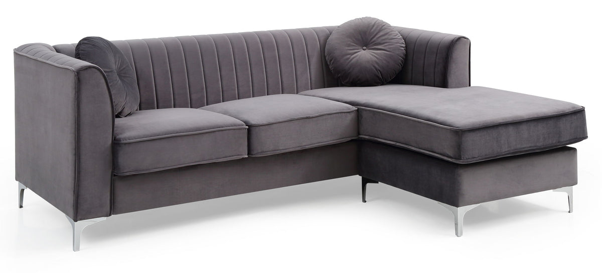 Delray - Micro Suede Sofa Chaise