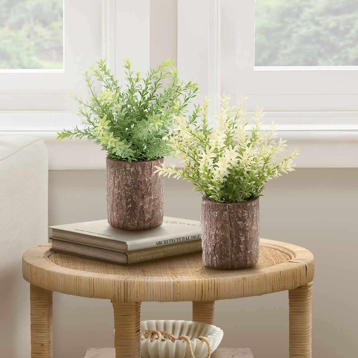Artificial Plant, Mulberry Grass, Table Decor (Set of 2) - Green