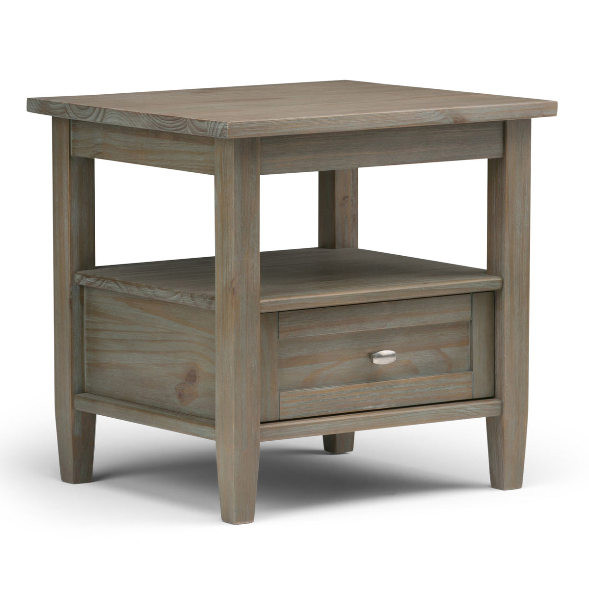 Warm Shaker - End Table - Light Brown