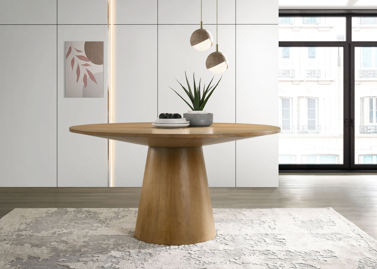 Jasper - Wide Contemporary Round Dining Table