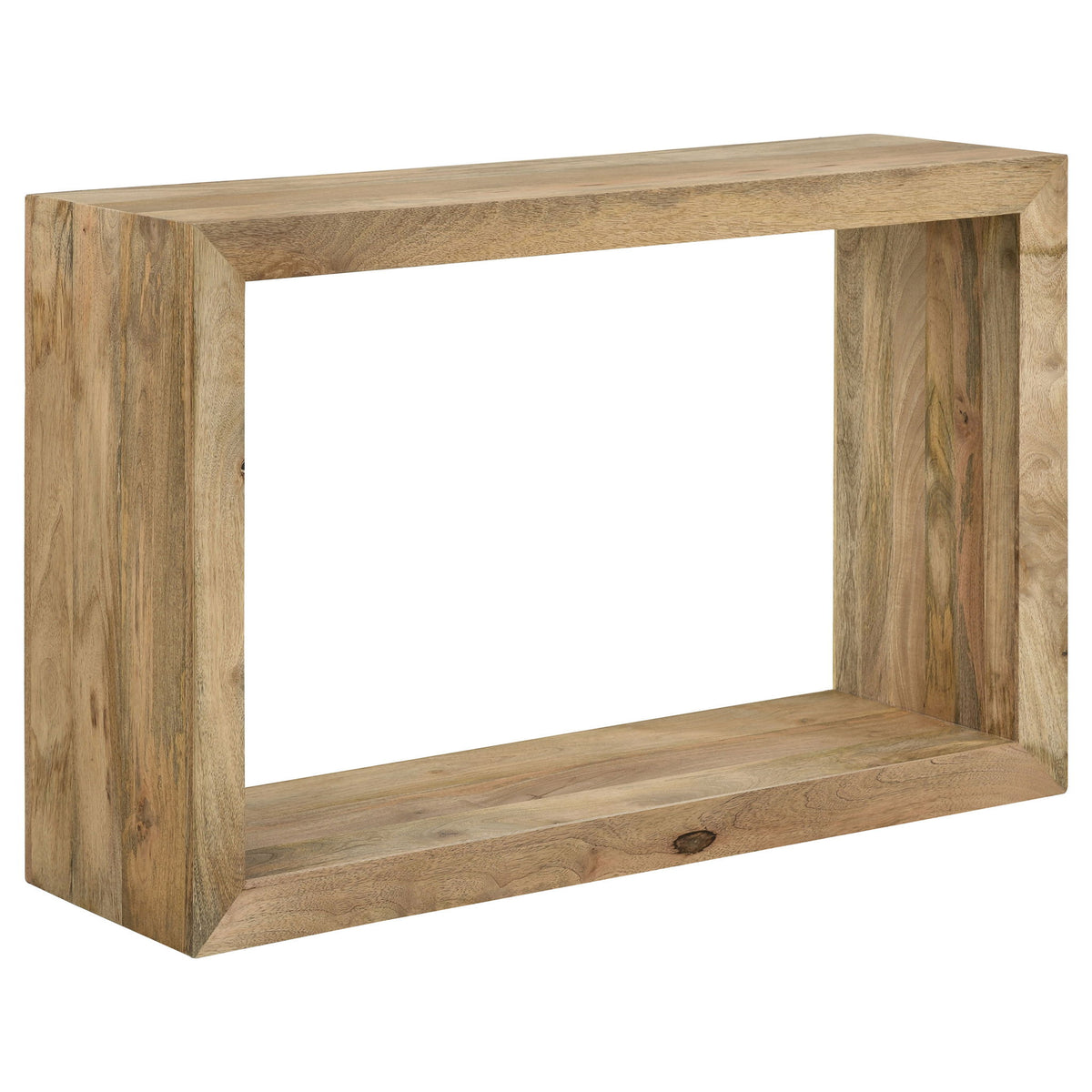 Mesa - Rectangular Console Table With Clean Open Frame Design - Natural